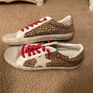 Vintage Havana Pledge Cheetah Red Fashion Sneakers